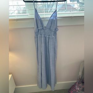 Zara blue and white striped dress